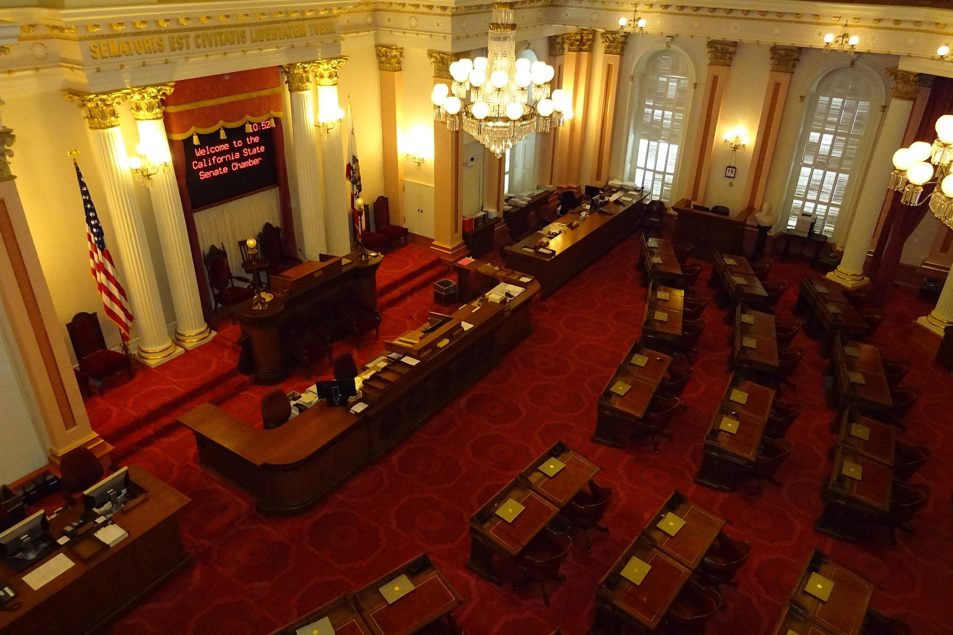 The California Senate Chamber